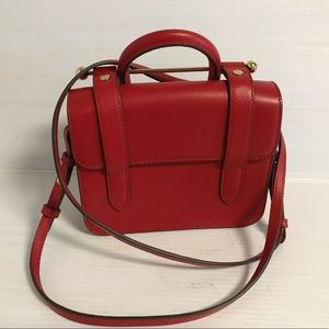 Strathberry mini leather satchel bag